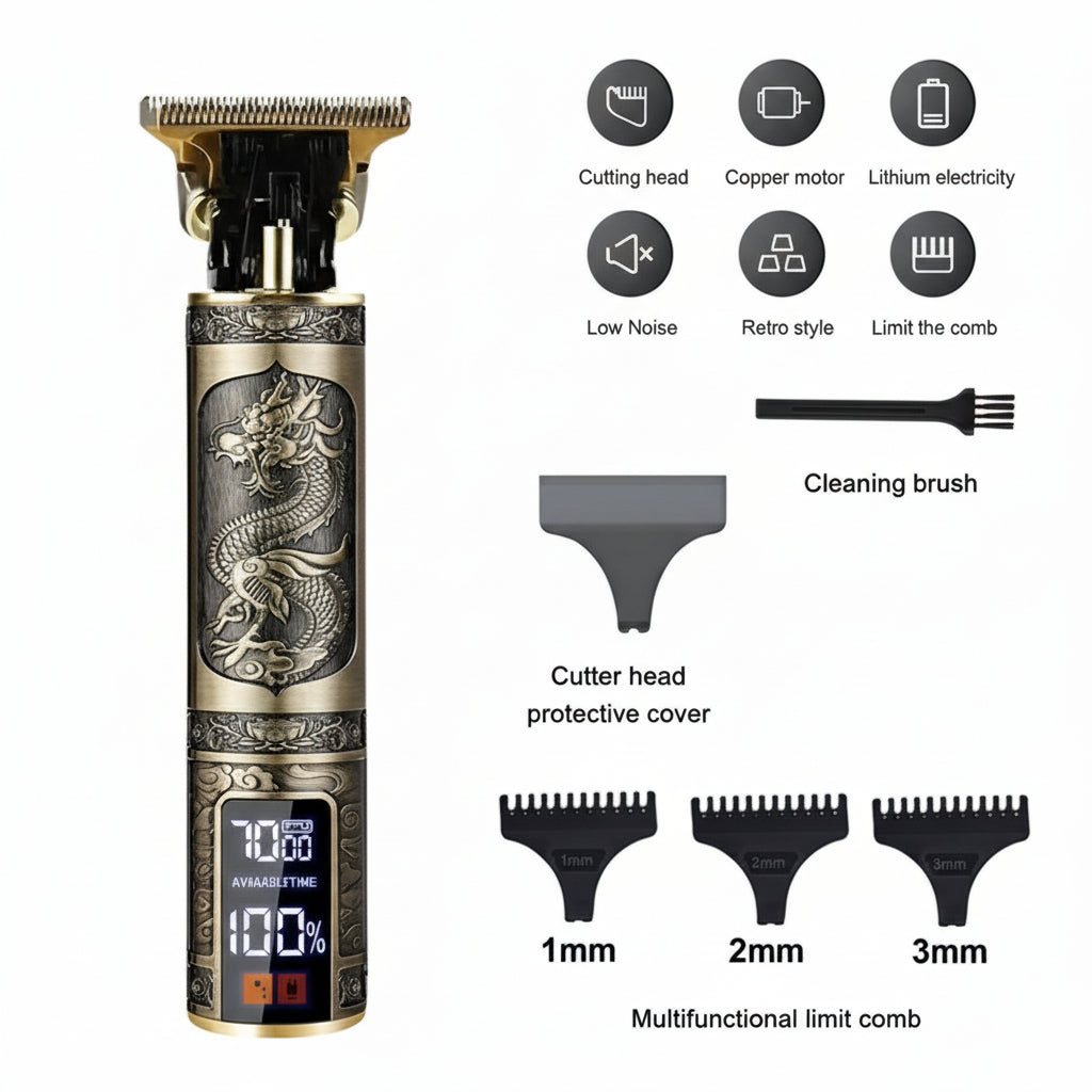 Beard Trimmer Hair Clippers Cordless Hair Cutting Barber Shaving Machine For Men Rechargeable