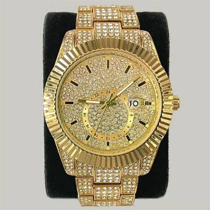 💎 Classic Iced-Out Watch