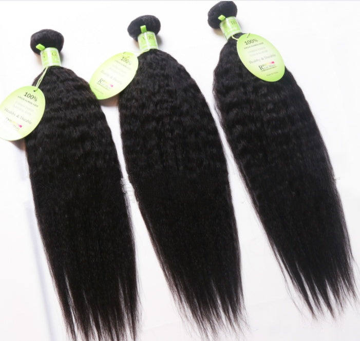 Overseas  Brazil hair curtain wig Brazilian hair kinky Yaki straight