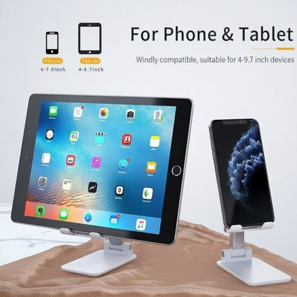Metal Desktop Tablet Holder Table Cell Foldable Extend Support Desk Mobile Phone Holder Stand For iPhone iPad Adjustable