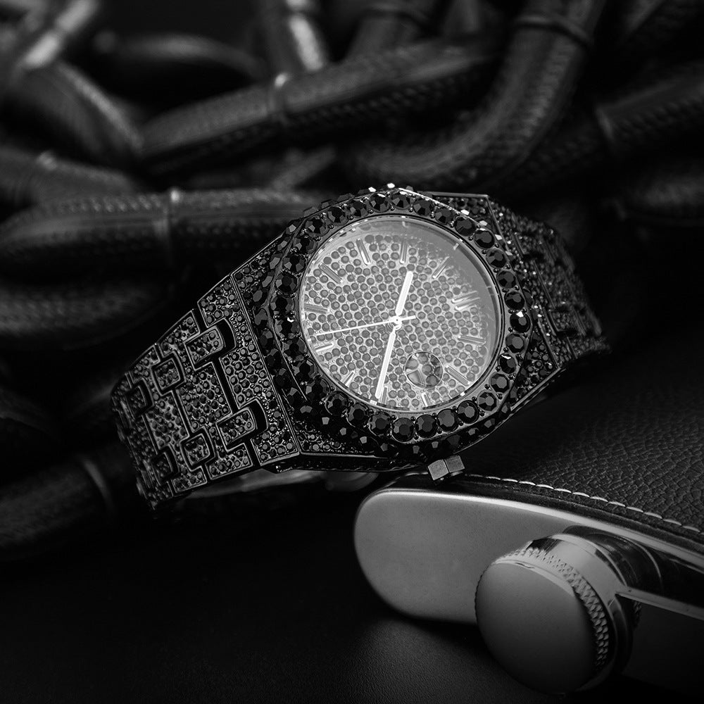 💎 Iced-Out Octagon Watch