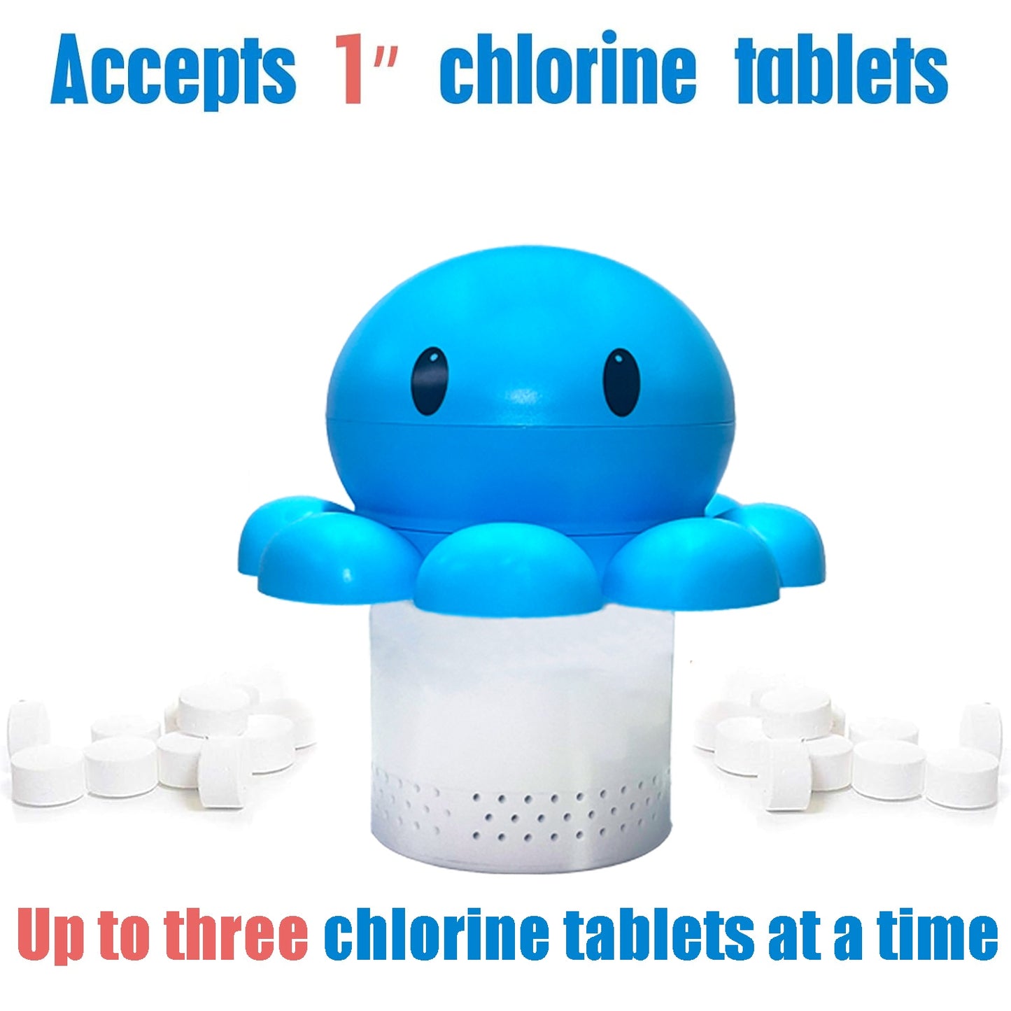 New Blue Octopus Retractable Pool Drop - Automatic Floating Pool Drop For Pools Pool Thrower For Indoor And Outdoor Pool Party Party Gathering Brings A Refreshing Feel To The Pool Party