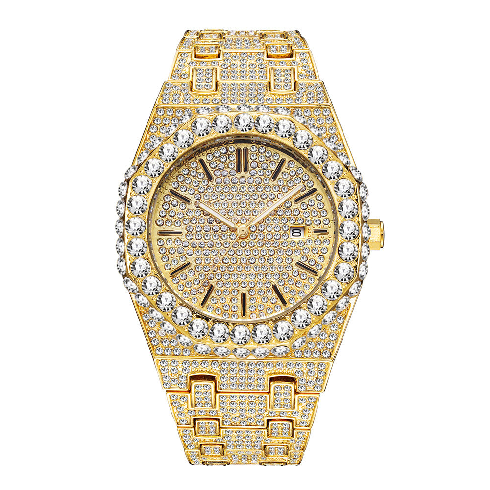 💎 Iced-Out Octagon Watch