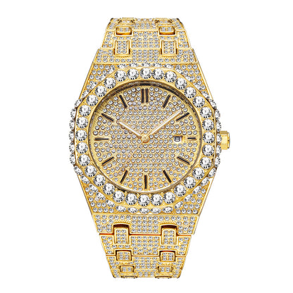 💎 Iced-Out Octagon Watch