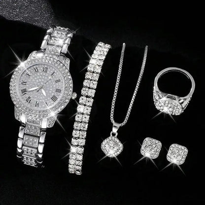 💎 5-Piece Roman Watch Set