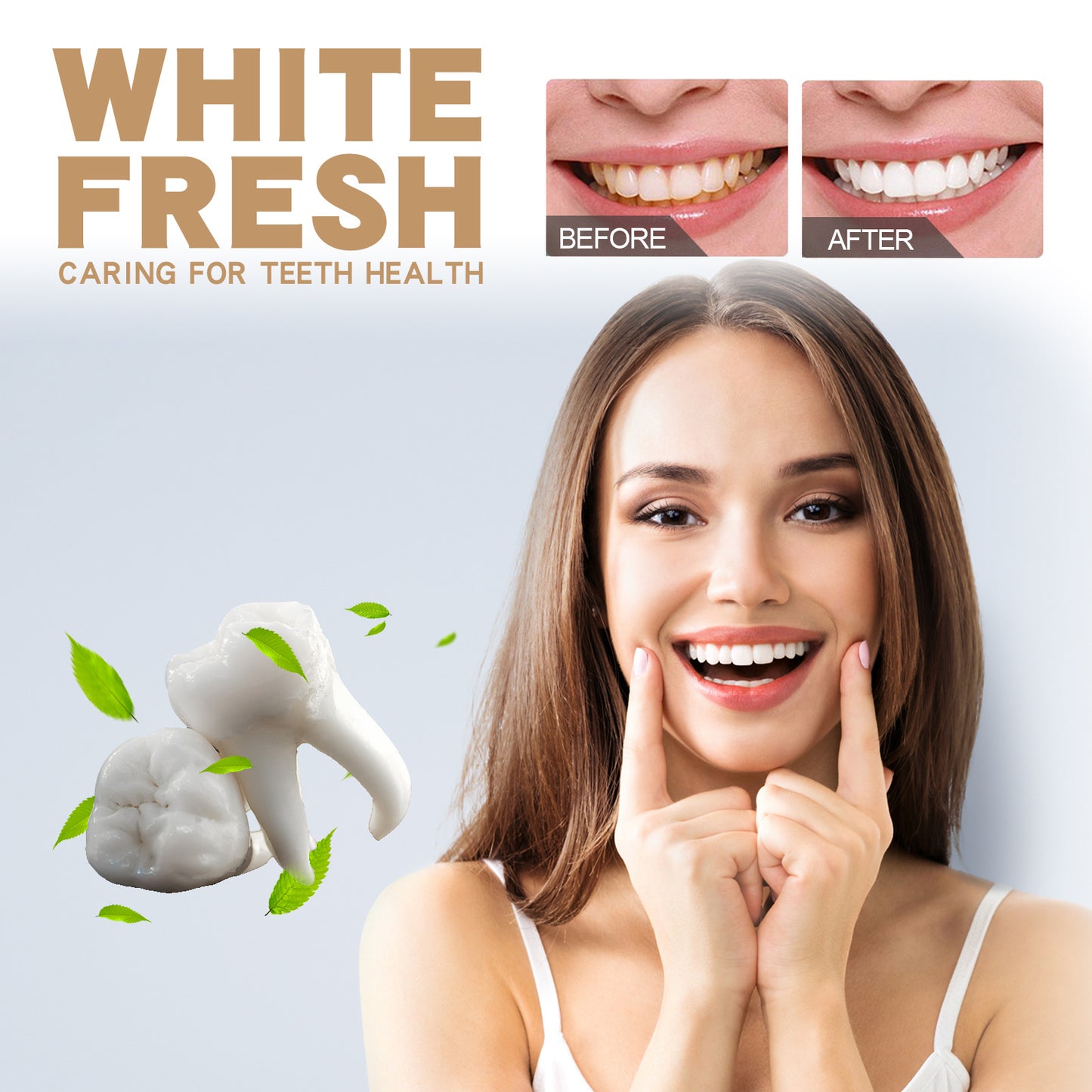 Probiotic Brightening White Toothpaste For Oral Cleaning, Fresh Breath, And Gum Protection