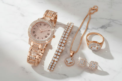 💎 5-Piece Roman Watch Set