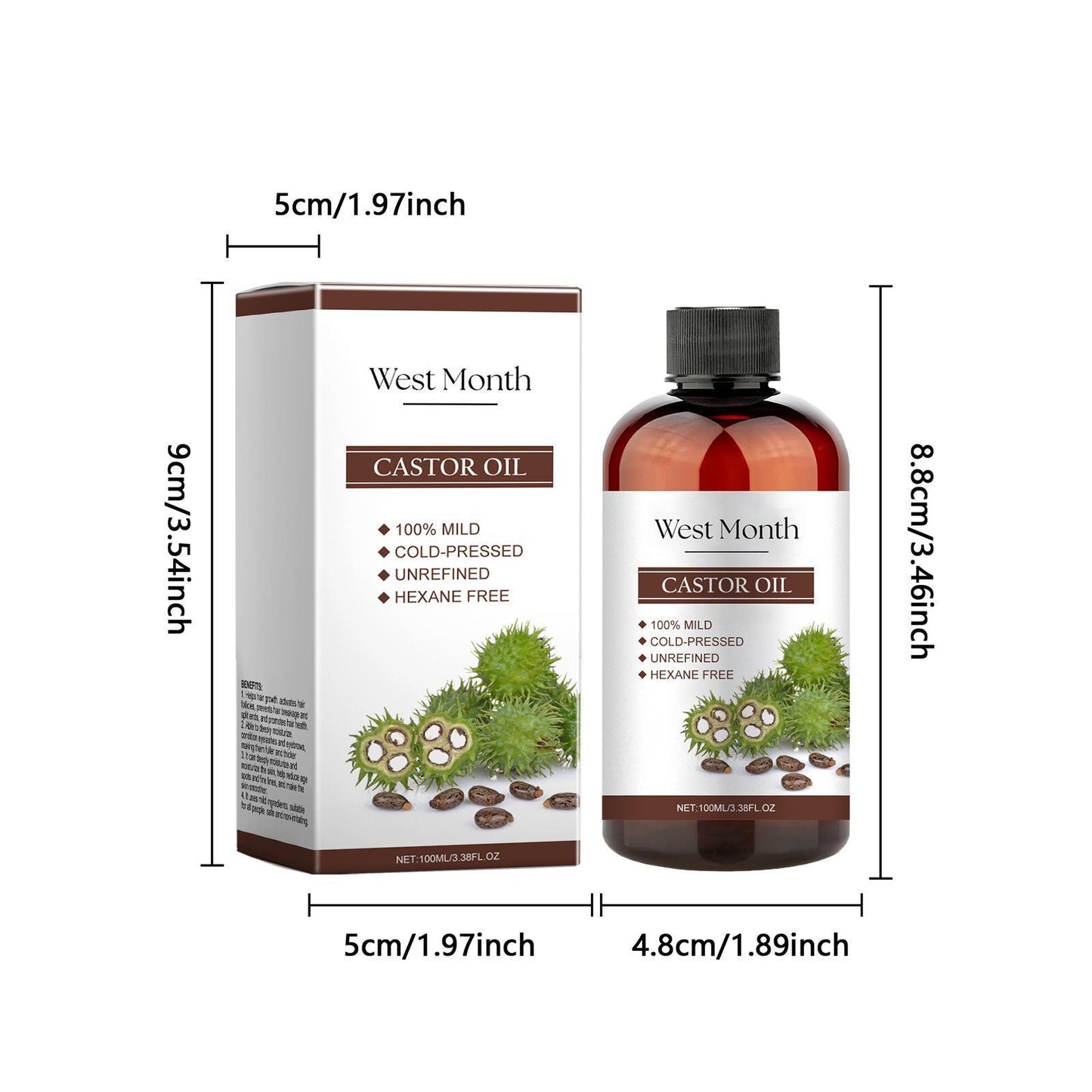 Xiyue Castor Oil – Nourishing All-in-One Care for Skin, Eyelashes & Eyebrows