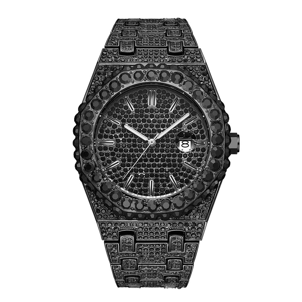 💎 Iced-Out Octagon Watch