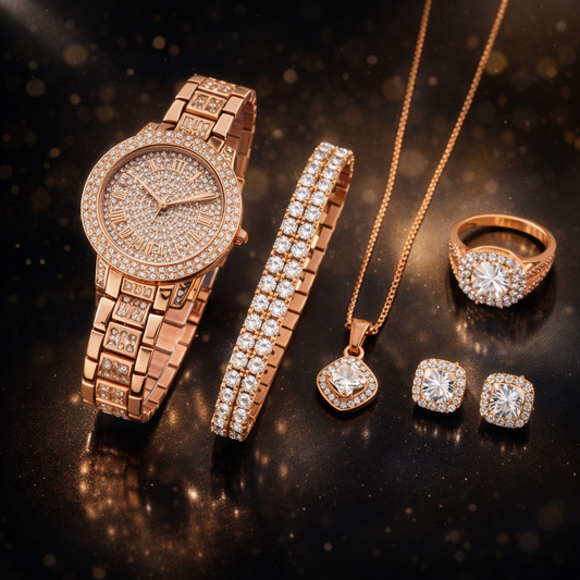 💎 5-Piece Roman Watch Set