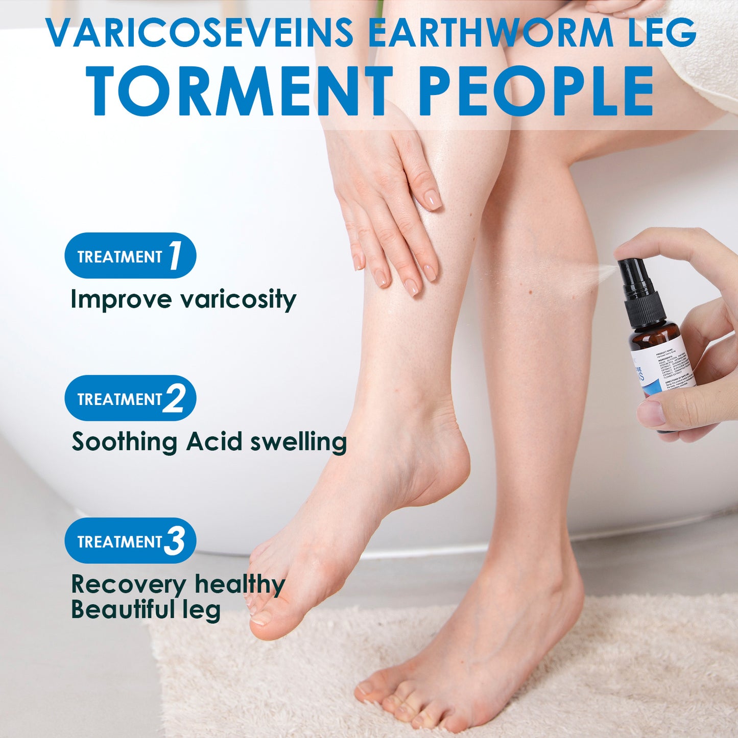 Varicose Vein Spray Multi-Purpose Knee And Leg Care Spray Promote Blood Circulation