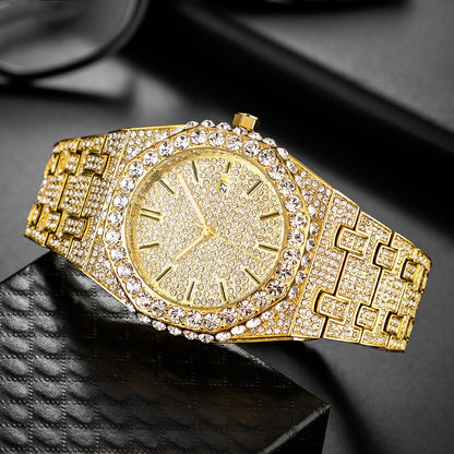 💎 Iced-Out Octagon Watch