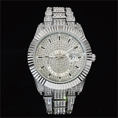 💎 Classic Iced-Out Watch