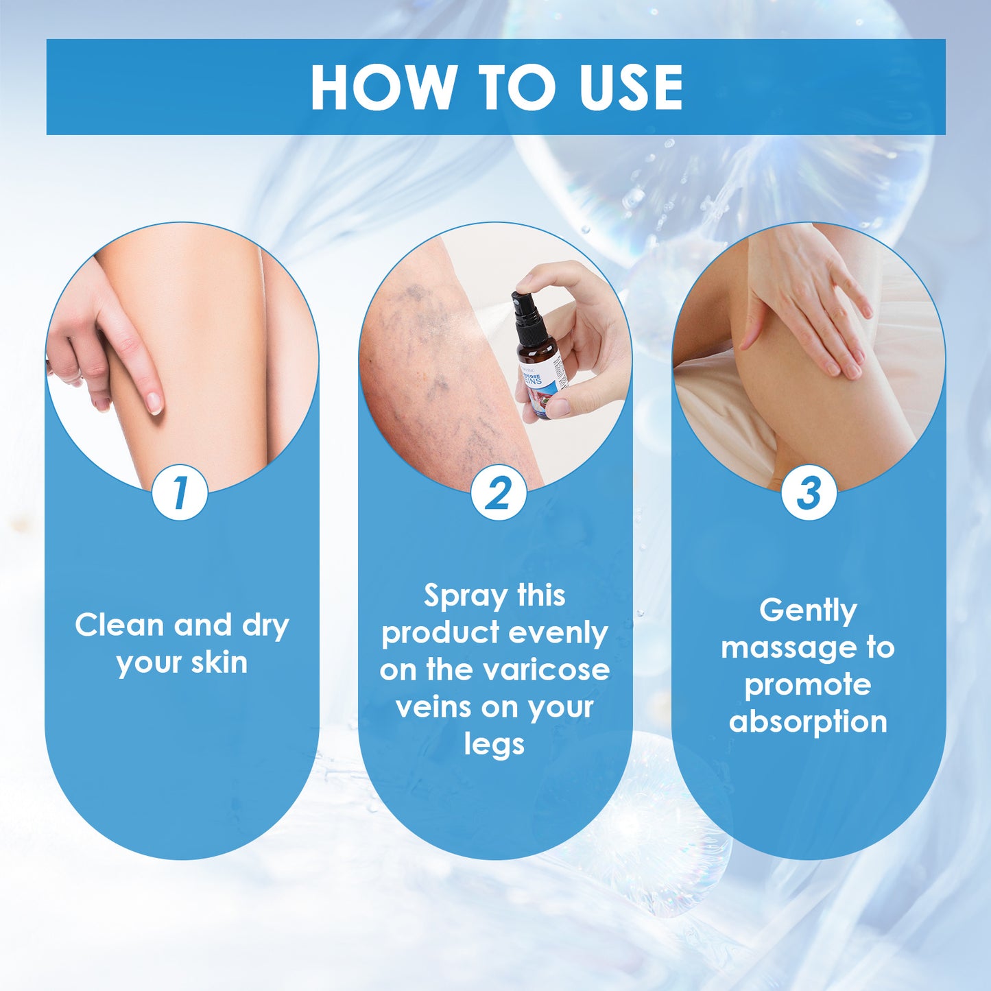 Varicose Vein Spray Multi-Purpose Knee And Leg Care Spray Promote Blood Circulation