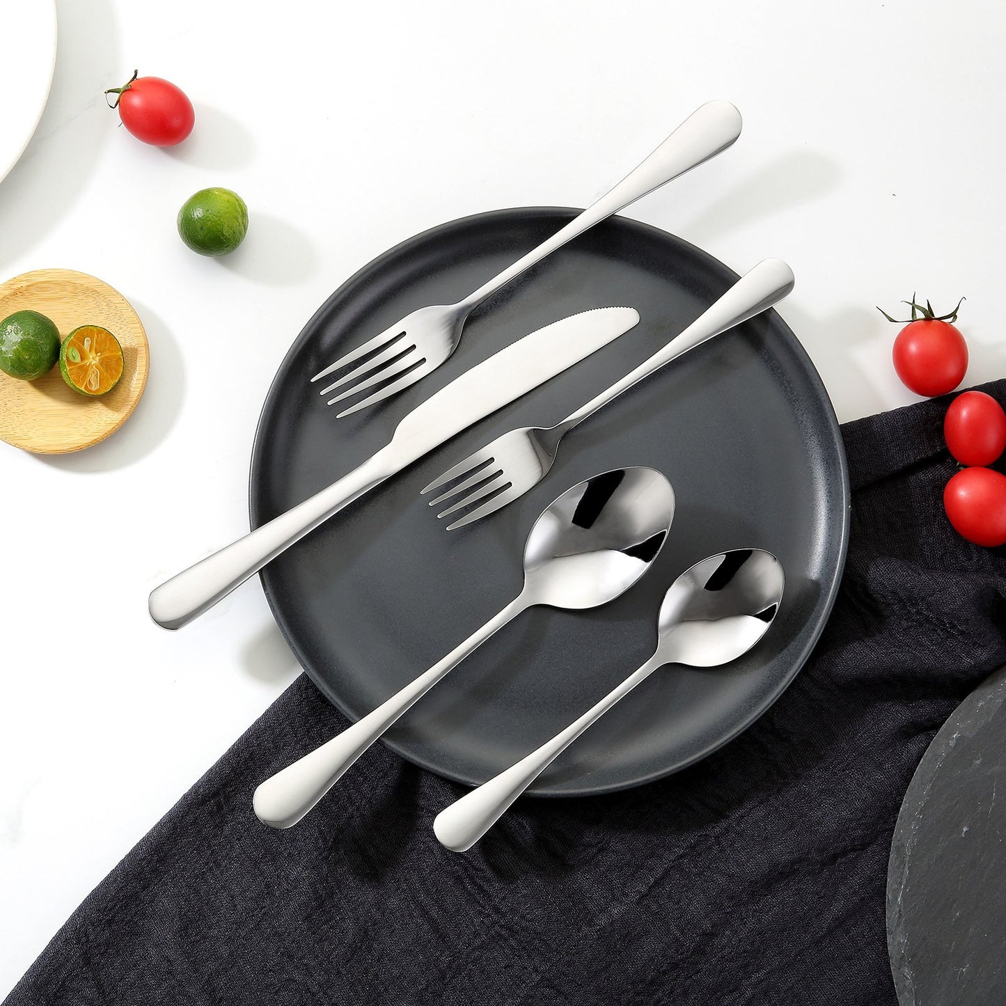 30-Piece Silverware Set Stainless Steel Cutlery Flatware Utensil Kitchen For 6