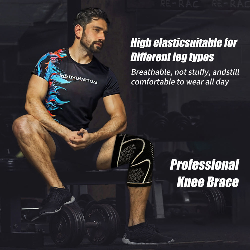 Copper Knee Pads Ultimate Shock-Absorbing Gear For Men & Women Superior Knee Support For Sports Yoga Fitness Basketball