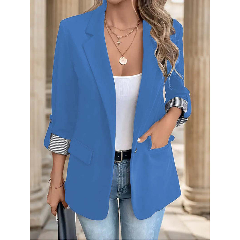 Women's Casual Blazers Open Front Long Sleeve Work Office Suit Jackets Blazer Business Casual Outfits