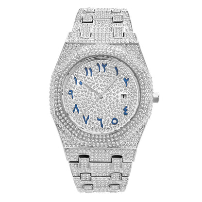 💎 Heavy Iced-Out Hip Hop Watch